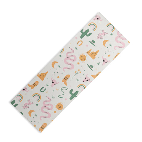 Charly Clements Wild West Pattern Yoga Mat