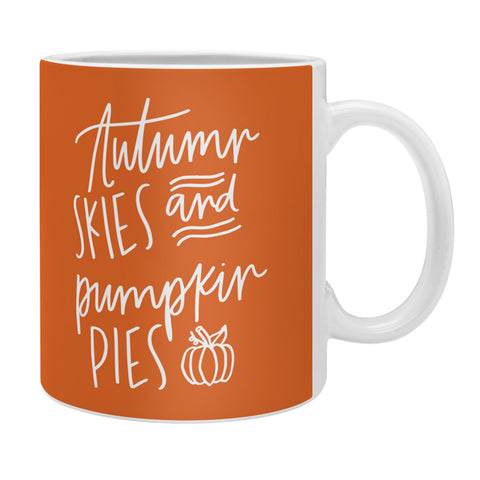 Chelcey Tate Autumn Skies And Pumpkin Pies Orange Coffee Mug