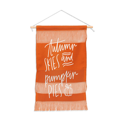 Chelcey Tate Autumn Skies And Pumpkin Pies Orange Wall Hanging Portrait