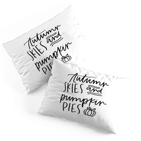 Chelcey Tate Autumn Skies And Pumpkin Pies Pillow Shams