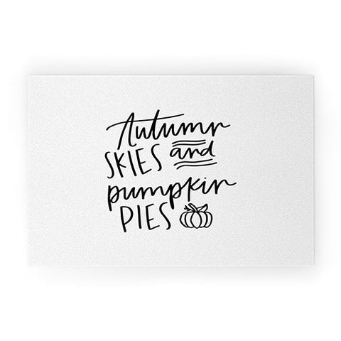 Chelcey Tate Autumn Skies And Pumpkin Pies Welcome Mat