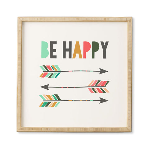 Chelcey Tate Be Happy Framed Wall Art