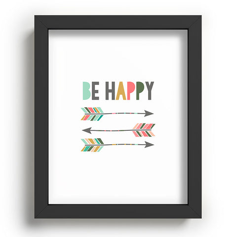 Chelcey Tate Be Happy Recessed Framing Rectangle