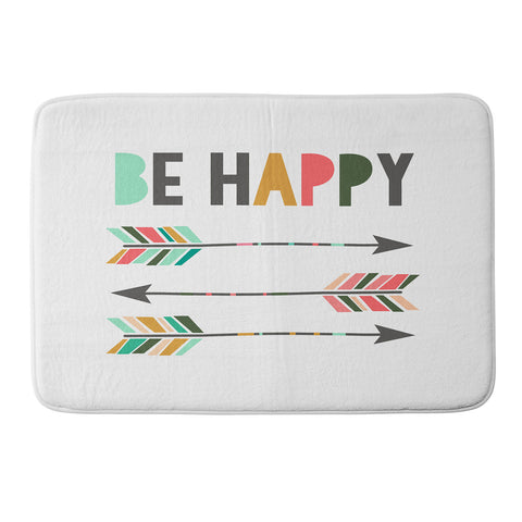 Chelcey Tate Be Happy Memory Foam Bath Mat
