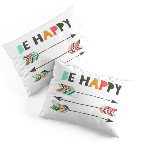 Chelcey Tate Be Happy Pillow Shams