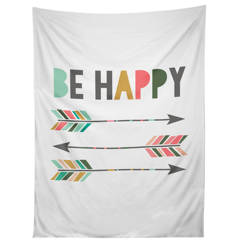 Chelcey Tate Be Happy Tapestry