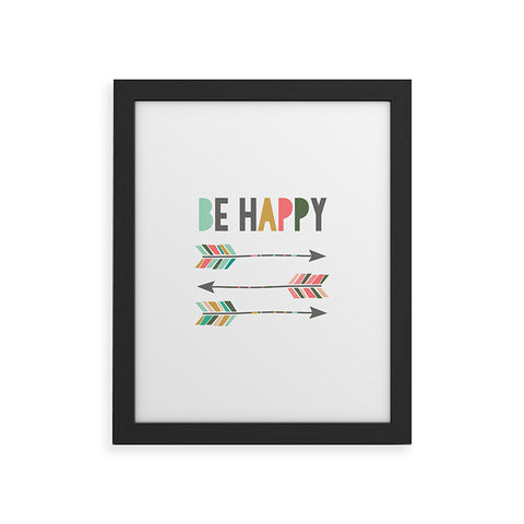 Chelcey Tate Be Happy Framed Art Print