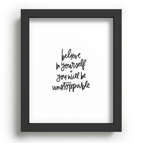 Chelcey Tate Be Unstoppable BW Recessed Framing Rectangle