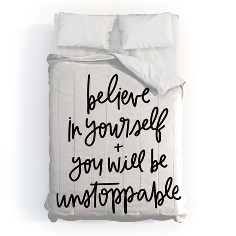 Chelcey Tate Be Unstoppable BW Comforter