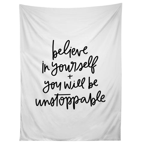 Chelcey Tate Be Unstoppable BW Tapestry