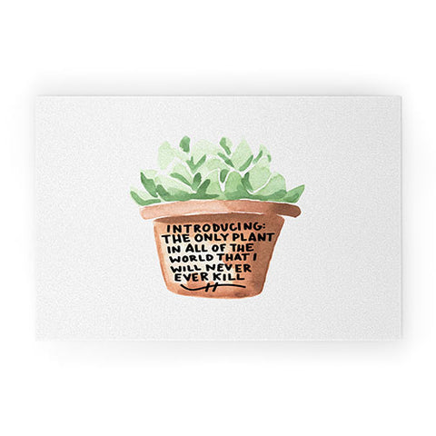 Chelcey Tate Black Thumb Succulent Welcome Mat