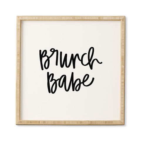 Chelcey Tate Brunch Babe BW Framed Wall Art