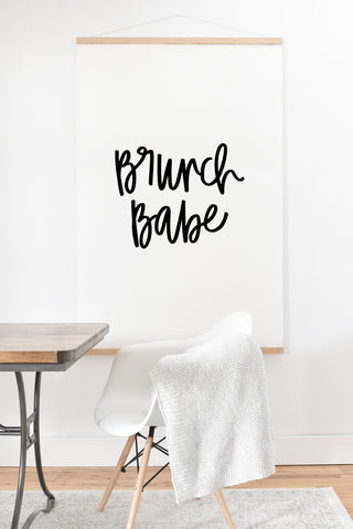 Chelcey Tate Brunch Babe BW Art Print And Hanger