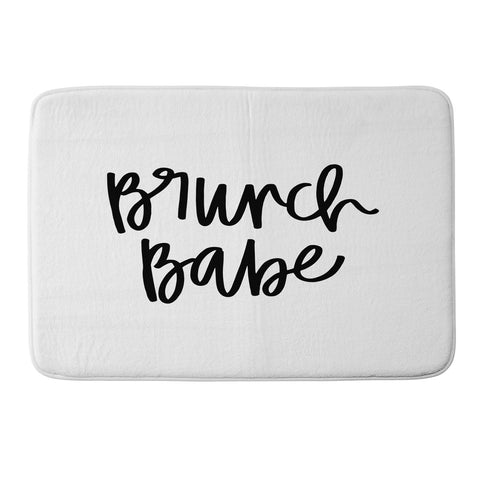 Chelcey Tate Brunch Babe BW Memory Foam Bath Mat