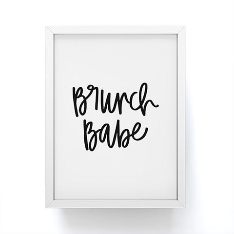 Chelcey Tate Brunch Babe BW Framed Mini Art Print