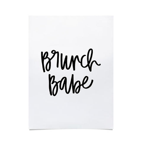 Chelcey Tate Brunch Babe BW Poster