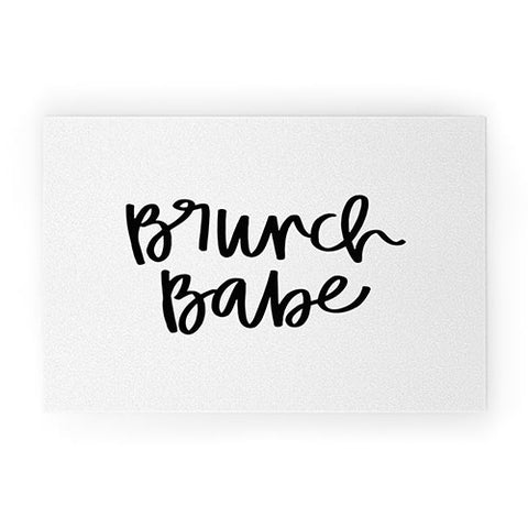 Chelcey Tate Brunch Babe BW Welcome Mat