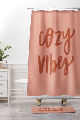 Chelcey Tate Cozy Vibes Shower Curtain And Mat