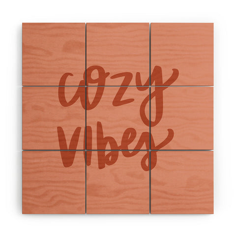 Chelcey Tate Cozy Vibes Wood Wall Mural