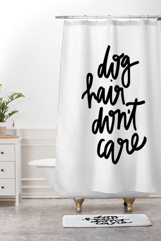 Chelcey Tate Dog Hair Dont Care Shower Curtain And Mat