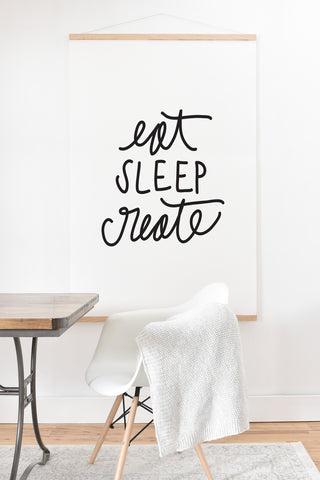 Chelcey Tate Eat Sleep Create Art Print And Hanger