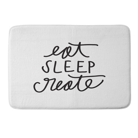 Chelcey Tate Eat Sleep Create Memory Foam Bath Mat