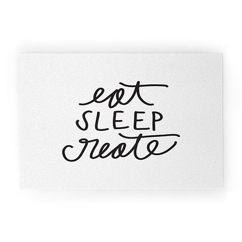 Chelcey Tate Eat Sleep Create Welcome Mat