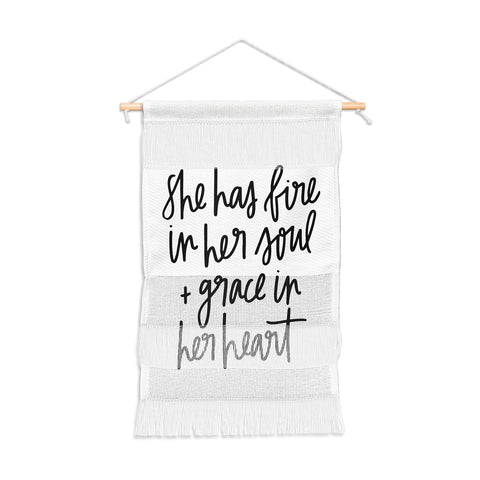 Chelcey Tate Grace In Her Heart BW Wall Hanging Portrait