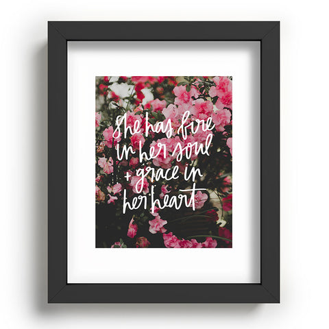 Chelcey Tate Grace In Her Heart Floral Recessed Framing Rectangle