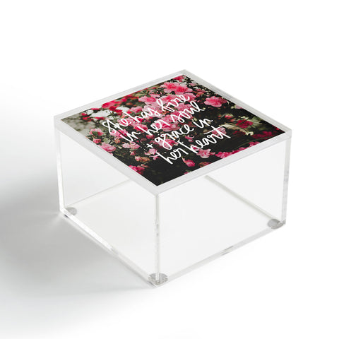 Chelcey Tate Grace In Her Heart Floral Acrylic Box