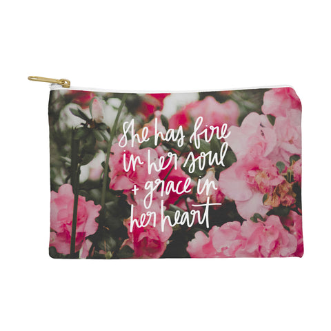 Chelcey Tate Grace In Her Heart Floral Pouch