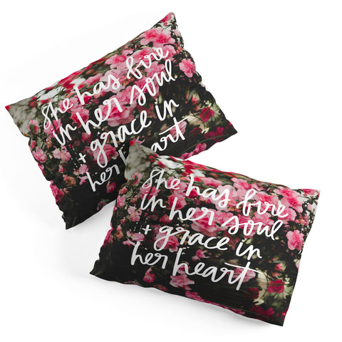 Chelcey Tate Grace In Her Heart Floral Pillow Shams