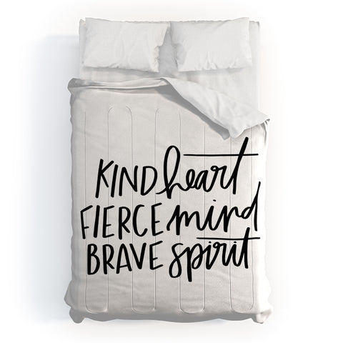 Chelcey Tate Kind Heart Fierce Mind Brave Spirit Comforter