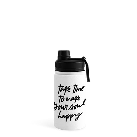 Chelcey Tate Make Your Soul Happy BW Water Bottle