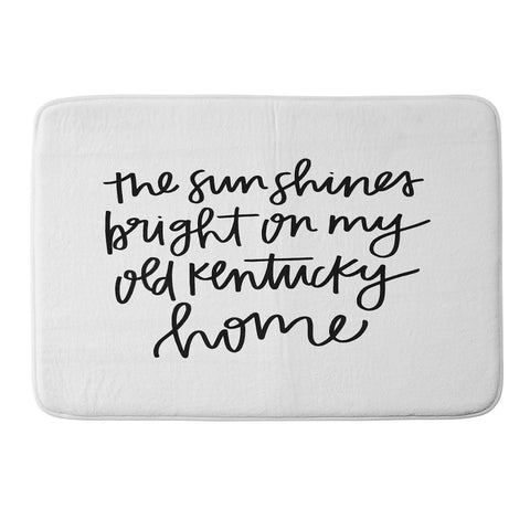 Chelcey Tate My Old Kentucky Home Memory Foam Bath Mat