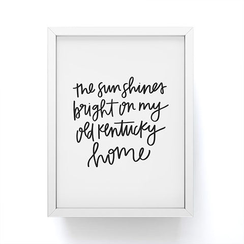 Chelcey Tate My Old Kentucky Home Framed Mini Art Print