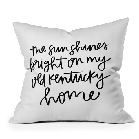 Chelcey Tate My Old Kentucky Home Throw Pillow