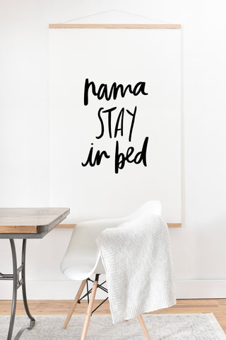 Chelcey Tate NamaSTAY In Bed Art Print And Hanger