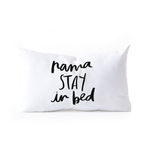 Chelcey Tate NamaSTAY In Bed Oblong Throw Pillow