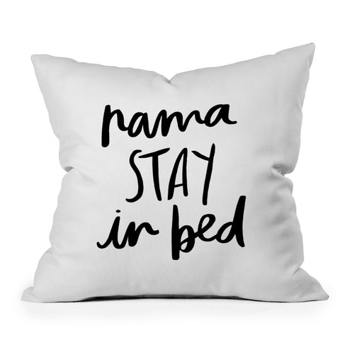 Chelcey Tate NamaSTAY In Bed Throw Pillow