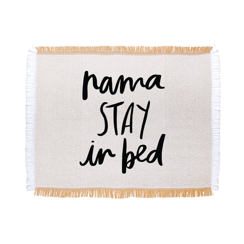 Chelcey Tate NamaSTAY In Bed Throw Blanket