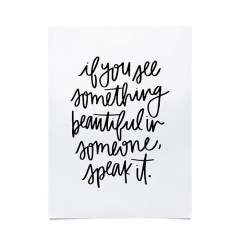 Chelcey Tate Speak It Poster