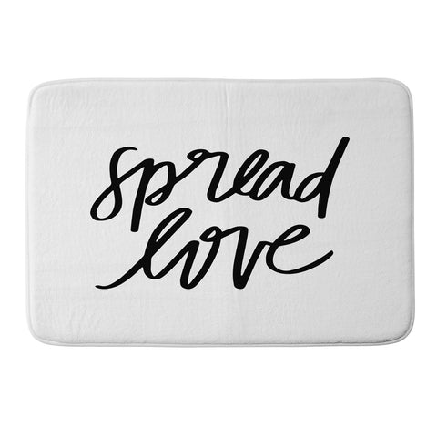 Chelcey Tate Spread Love BW Memory Foam Bath Mat