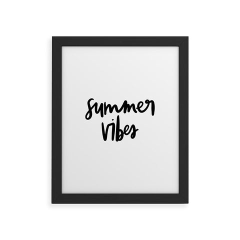 Chelcey Tate Summer Vibes Framed Art Print