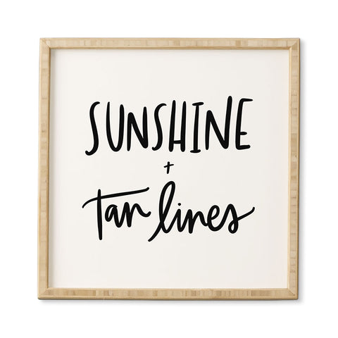 Chelcey Tate Sunshine And Tan Lines Framed Wall Art