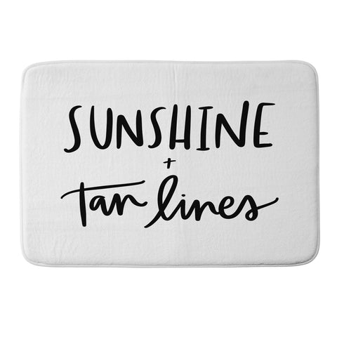 Chelcey Tate Sunshine And Tan Lines Memory Foam Bath Mat