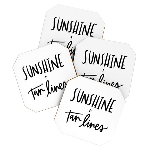 Chelcey Tate Sunshine And Tan Lines Coaster Set