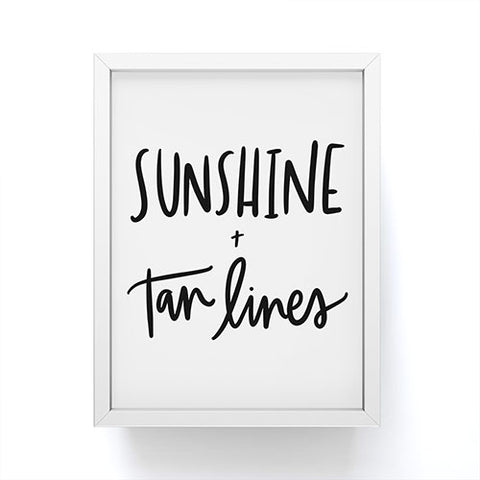 Chelcey Tate Sunshine And Tan Lines Framed Mini Art Print