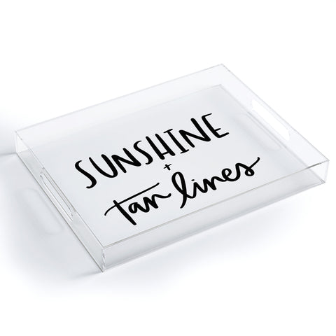 Chelcey Tate Sunshine And Tan Lines Acrylic Tray