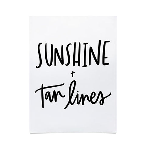 Chelcey Tate Sunshine And Tan Lines Poster